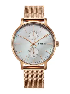 Titan Women Stainless Steel Bracelet Style Straps Analogue Watch 95143WM01