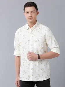 Linen Club Men Regular Fit Pure Linen Sustainable Casual Shirt