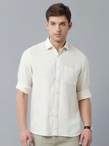 Linen Club Men Pure Linen Sustainable Casual Shirt