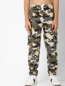 GAS Boys Camouflage Print Track Pants