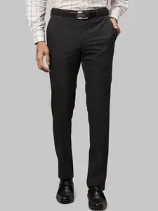 Raymond Men Checked Slim Fit Trousers