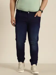 Sztori Men Plus Size Light Fade Stretchable Jogger Jeans