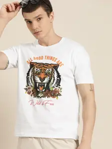 Moda Rapido Men Printed Pure Cotton T-shirt