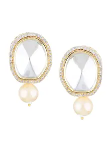 Runjhun Gold-Plated Contemporary Drop Earrings