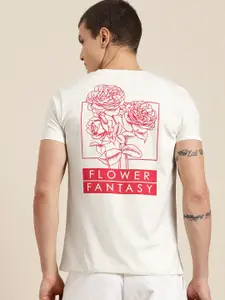Moda Rapido Floral Print Pure Cotton T-shirt