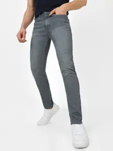 Urbano Fashion Men Cotton Skinny Fit Heavy Fade Stretchable Jeans