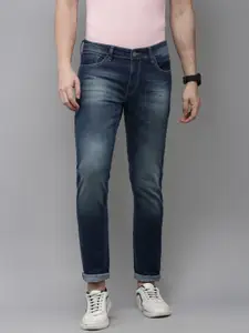 BEAT LONDON by PEPE JEANS Men Tapered Fit Low-Rise Heavy Fade Stretchable Jeans