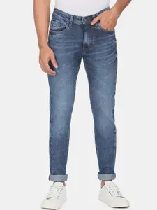 AD By Arvind Men Cotton Skinny Fit Heavy Fade Stretchable Jeans