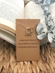 Pinapes Gold-Plated Karma Pendant Chain