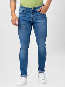 SPYKAR Men Slim Fit Low-Rise Heavy Fade Cotton Jeans