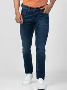 SPYKAR Men Slim Fit Low-Rise Light Fade Cotton Jeans