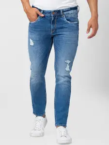 SPYKAR Men Kano Slim Fit Mildly Distressed Heavy Fade Cotton Jeans