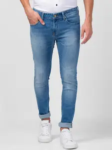 SPYKAR Men Slim Fit Low-Rise Heavy Fade Cotton Jeans