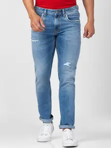 SPYKAR Men Low Distress Light Fade Cotton Jeans