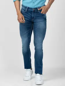 SPYKAR Men Cotton Slim Fit Low-Rise Heavy Fade Jeans