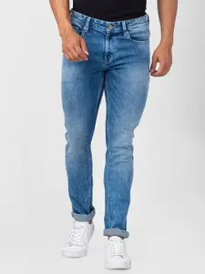 SPYKAR Men Slim Fit Low-Rise Heavy Fade Jeans