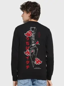 Bewakoof Men Printed Fleece Sweatshirt