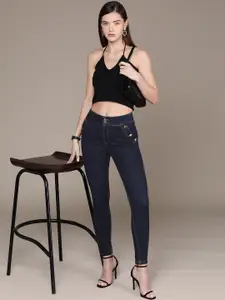 bebe Women Denim Daze Super Skinny Fit High-Rise Stretchable Jeans