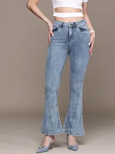 bebe Women Flared Fit Jeans