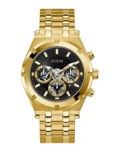 GUESS Men Gold-Plated Analogue Watch GW0260G2
