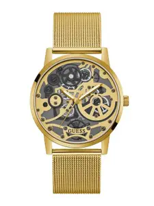 GUESS Men Dial & Bracelet Style Straps Analogue Watch GW0538G2