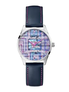 GUESS Women Printed Dial & Straps Analogue Watch- GW0480L1