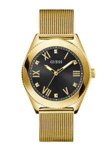 GUESS Men Stainless Steel Bracelet Style Straps Analogue Watch