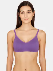 Zivame Non Wired Non Padded Transparent Back Cotton T-shirt Bra
