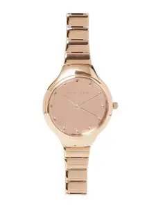 GIORDANO Women Bracelet Style Straps Analogue Watch GZ-60031-66-Rose Gold