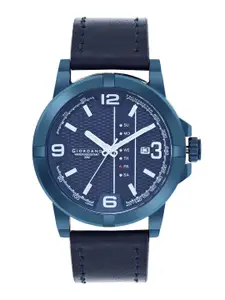 GIORDANO Men Leather Straps Analogue Watch GD-50007-03