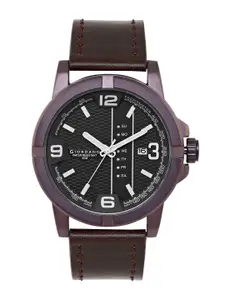 GIORDANO Men Leather Straps Analogue Watch GD-50007-02