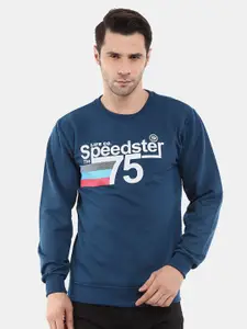 V-Mart Men Printed Fleece Sweatshirt