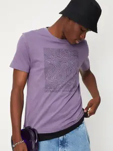 max Men Purple T-shirt