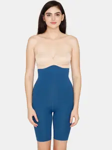 Zivame Women Solid High-Waisted Tummy & Thigh Shaper