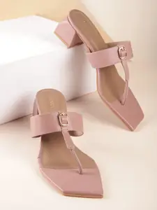 CORSICA Women Block Heels With Buckle Detail