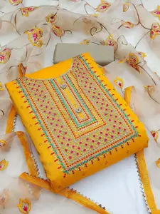 KALINI Zari Embroidered Unstitched Dress Material