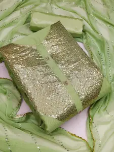 KALINI Embroidered Unstitched Dress Material