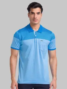 Park Avenue Micro Ditsy Printed Polo Collar Pure Cotton Slim Fit T-shirt