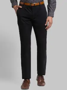 Raymond Men Mid-Rise Slim-Fit Plain Formal Trousers