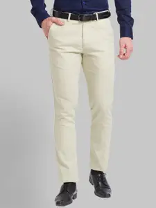 Park Avenue Men Mid-Rise Pure Cotton Formal Trousers