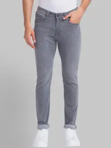 Park Avenue Men Grey Heavy Fade Colourblocked Jeans