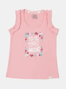 Jockey Girls Graphic Printed Combed Cotton Top