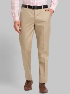 Park Avenue Men Super Slim Fit Plain Formal Trousers