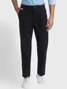 ColorPlus Men Custom Fit Pleated Trousers