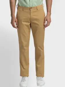 ColorPlus Men Mid-Rise Plain Trousers