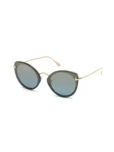 Tom Ford Women Round Sunglasses with UV Protected Lens FT0683_55X