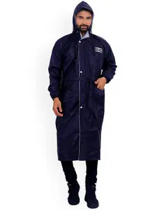 THE CLOWNFISH Hooded Waterproof Reversible Rain Jacket