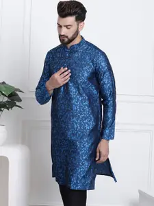 SOJANYA Geometric Printed Mandarin Collar Kurta