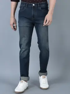 CANOE Men Smart Regular Fit High-Rise Light Fade Cotton Jeans