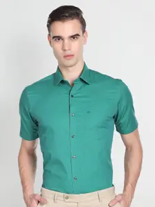 Arrow Opaque Short Sleeve Formal Pure Cotton Shirt